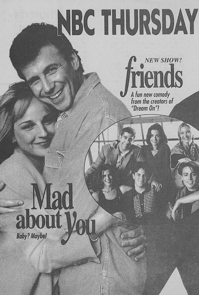 RetroNewsNow's tweet photo. 📺DEBUT: ‘Friends’ premiered 32 years ago, September 22, 1994, on NBC https://t.co/whMFtRl2nF
