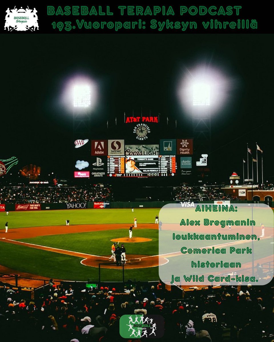 BaseballTerapia's tweet photo. Harvoin tulee lainattua Europea ennen klo 6 arkiaamuina mutta olemme matkalla Venukseen! ( lokakuu on tässä tapauksessa Venus.)
Tiikerit vaihtoi stadionin nimeä ja Bregman otti pallon naamalla kiinni. Lisäksi myös viimeisen viikon playoffkisat.
#MLBfi
https://t.co/IiIYmHbiTH https://t.co/aHBJrgpOgy