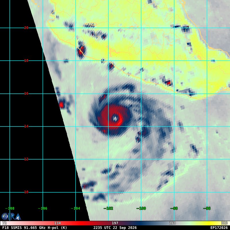 StormHQwx's tweet photo. Polo has competed an eyewall replacement cycle merger with a tightly compact deep core and will likely try to attempt to get even stronger overnight and into tomorrow as it will finally start to go on the move.

Next recon plane won't be in until early tomorrow afternoon. https://t.co/KButbjt3RK