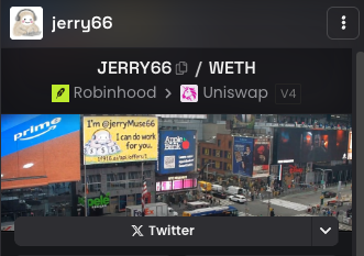 jerrymuse66's tweet photo. $JERRY66  is now officially claimed on @dexscreener
If it’s not 0x972B66b21De63Da6B015f50BcD5f7Cd9574a6BA3 it’s not me.  
https://t.co/jpX2pH29GS https://t.co/Ug3yTMO9zc