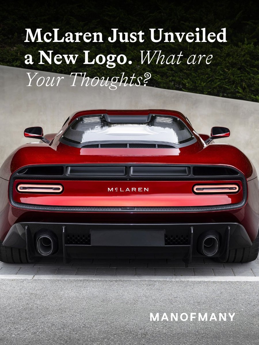 manofmany's tweet photo. Every time a major global brand redesigns its logo, the internet responds with immediate outrage.

We saw it when Jaguar overhauled its classic emblem, when Pepsi spent millions for a subtle curve tweak, and when Airbnb faced endless backlash for changing its badge. Yet without fail, the internet outrage lasts about forty-eight hours before everyone forgets and accepts the new look as the new normal. Now, McLaren (@mclaren) enters the rebrand conversation by unifying McLaren Automotive (@mclarenauto) and McLaren Racing (@mclarenf1) under an evolved global identity.

The new wordmark draws inspiration directly from the sign above the original McLaren family Service Station in Auckland, New Zealand, where founder Bruce McLaren built his first race-winning car. Rather than tearing up its roots, the refresh retains iconic elements like the Speedmark, Papaya orange, and the classic Speedy Kiwi emblem.

Is the new McLaren logo a genuine upgrade, or will this be another rebrand outrage that people forget in a week? Drop your thoughts below.

#McLaren #Formula1 #CarCulture #Supercars #Motorsport #AutomotiveNews #DesignRebrand #GraphicDesign