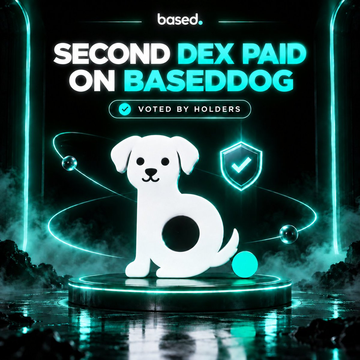 trybasedd's tweet photo. Second successful DEX payment routed through based.

baseddog. https://t.co/1hZNuMqnV2