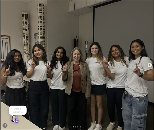 CSusanHowes's tweet photo. I returned to the The University of Texas at Austin last week to speak with students in the Hildebrand Department of Petroleum and Geosystems Engineering (PGE), at the invitation of Paphasorn (Pair) Chotjinda, President of UT Women in Petroleum &amp; Geosystems Engineering. #hookem https://t.co/nAMAwdeBiu