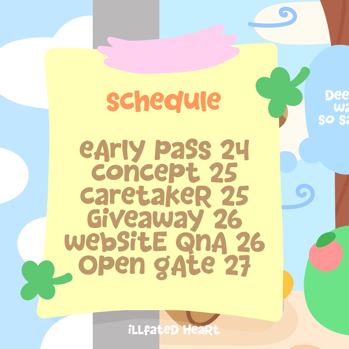 illfatedhearts's tweet photo. .✦ ݁˖ 다가오는 일정표가 공개되용. align your calendar for next w𝗲___𝗲k and stay on track. 🍀 d಄n't be left behind 𐔌𝗺𝗮𝗸𝗲 𝘀𝘂𝗿𝗲 𝘁𝗼 𝘁𝘂𝗿𝗻 𝗼𝗻 𝘆𝗼𝘂𝗿 𝗻𝗼𝘁𝗶𝗳𝗶𝗰𝗮𝘁𝗶𝗼𝗻𝘀! 𐦯 :Þ https://t.co/9jqbMpD4rZ