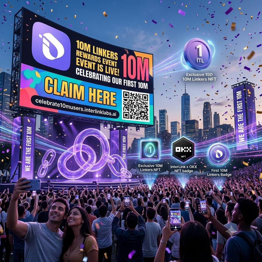 ALABILATEEl05's tweet photo. 🚨🌍🔥 THE 10M LINKERS REWARDS EVENT IS LIVE! 🏆💜

The First 10 Million Linkers are being celebrated! 🎉

Being part of the first 10M isn’t just a number — it represents the early Linkers who joined, contributed, supported, and helped build the InterLink ecosystem. 💜🔗

🏆 WHAT CAN ELIGIBLE LINKERS CLAIM?

💎 1 ITL per eligible user
🪪 Exclusive 10M Linkers NFT
🤝 InterLink × OKX NFT
🎁 First 10M Linkers Badge

And the 10M Linkers NFT could unlock additional ecosystem benefits, including:

🎁 Business Token airdrops from participating projects
🌐 InterLink Name Service domain discounts
💰 BitFlip trading fee rebates
🚀 Priority access to selected ecosystem campaigns and opportunities

⚠️ CHECK YOUR ELIGIBILITY

✅ KYC Step 1 completed
✅ Registered before August 1, 2026
✅ Holding at least 10,000 ITLG at distribution
✅ For the InterLink × OKX NFT, sign up or log in to OKX through InterLink

⏳ CLAIM DEADLINE
📅 October 12, 2026
⏰ 23:59 UTC

🔗 CLAIM HERE:
https://t.co/1kpFTLtHGF

Don’t leave it until the last minute. If you’re among the First 10M Linkers, check your eligibility and secure your rewards before the deadline. 🔥

💜 10M LINKERS.
💜 ONE HISTORIC MILESTONE.
💜 WE ARE THE FIRST 10M. 🌍🔗

#InterLink #ITLG #ITL
@ArifAhmedITL @kv_interlink @reina_itl @scott_itlg @rnshorif @Nuruddin360