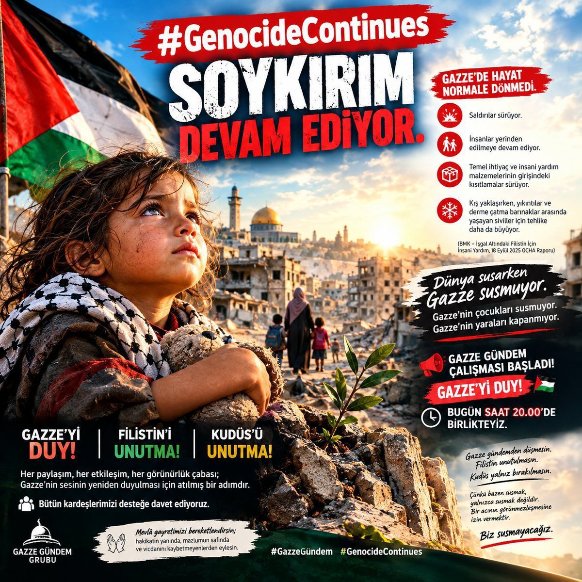 shuffle_61's tweet photo. ❗♦️❗♦️❗♦️❗♦️❗♦️
GÜNDEM ÇALIŞMASI DEVAM EDİYOR 

GAZZE'Yİ DUY

SOYKIRIM DEVAM EDİYOR

#GenocideContinues

🏷️🔗Paylaş, Yorum Yap, Desteğini Göster

Kamuda Boykot Ürünü İstemiyoruz

Okullarda Boykot Ürünü İstemiyoruz!

@TC_Disisleri @tcmeb @ticaret https://t.co/V0DuCp5hyB
