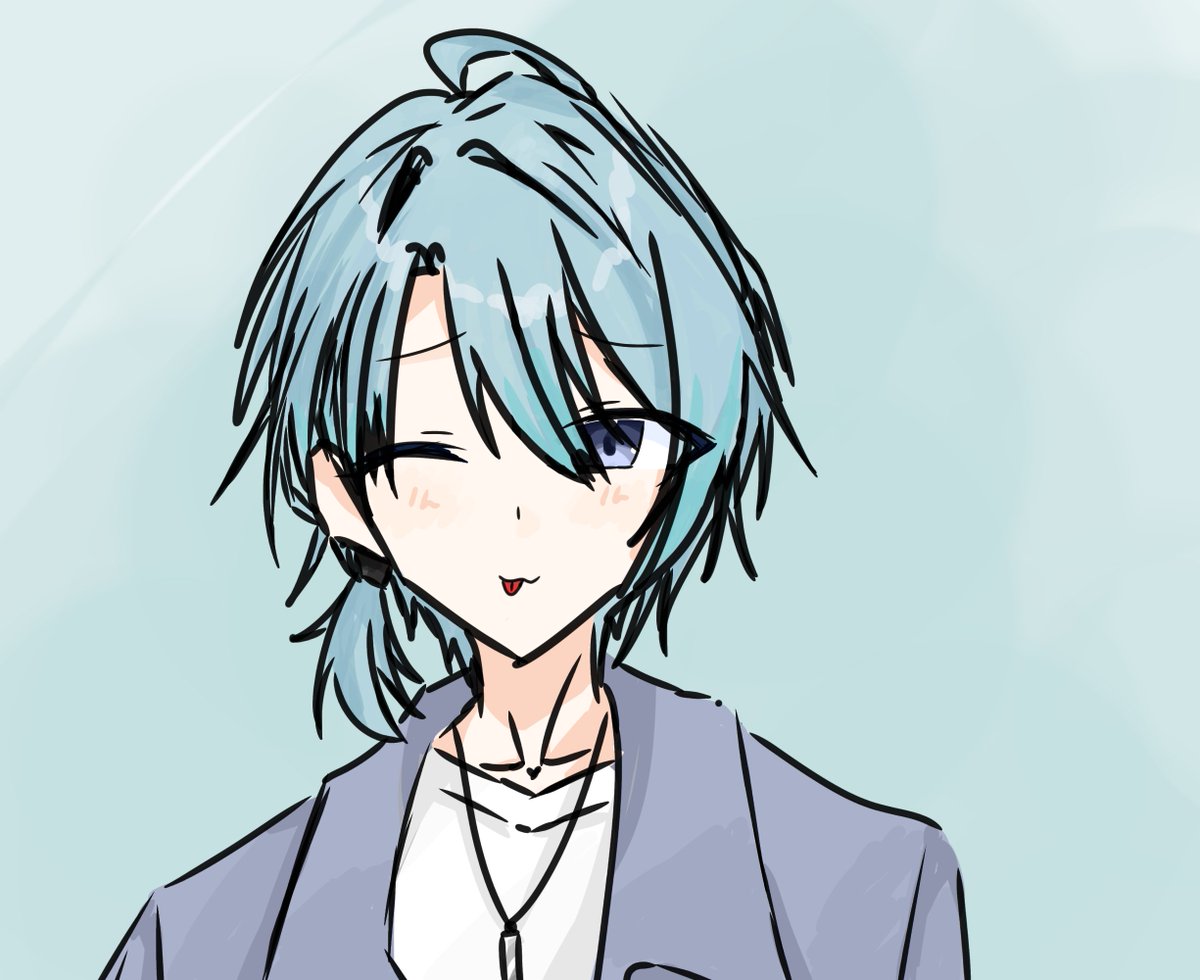 Suzuri66's tweet photo. おはようございます〜。
今日でシルバーウィーク最終日って何らかの嘘ですよね？嫌ですよ？やめましょうそのような嘘は………。現実逃避を行ってきた結果がこちらです。なんか色塗りが上手く……なってないか。
ラフのつもりで描いていた1時間16分の落書き置いていきますね。
＃渚ドロウト https://t.co/LPYl6RaxXa