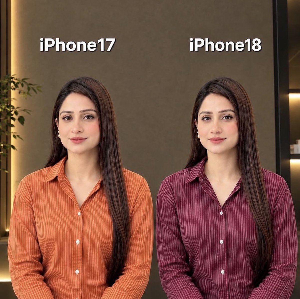 jimmichahal's tweet photo. Apple Keynote in a nutshell:
"We are thrilled to introduce the iPhone 18 Pro. It’s entirely transformed." 

The transformation: 🧡 ➡️ 💜 https://t.co/7VRoaJ9SEO