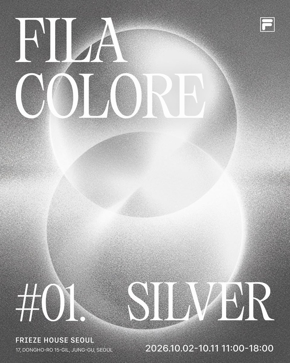 w00dz_zd00m's tweet photo. 260923 @ fila_korea IG 휠라

프리즈 서울 휠라 컬처 프로젝트 
<FILA COLORE - #01.Silver>
한소희 우즈 가 함께한 사진전을 선보입니다.

일정: 261002 (금) - 261011 (일)
시간: 오전 11시 ~ 오후 6시
장소: 프리즈 하우스 서울(중구 동호로 15길 17)

https://t.co/Ci0h00wQen

#WOODZ #우즈 https://t.co/TDO3QdCOy8