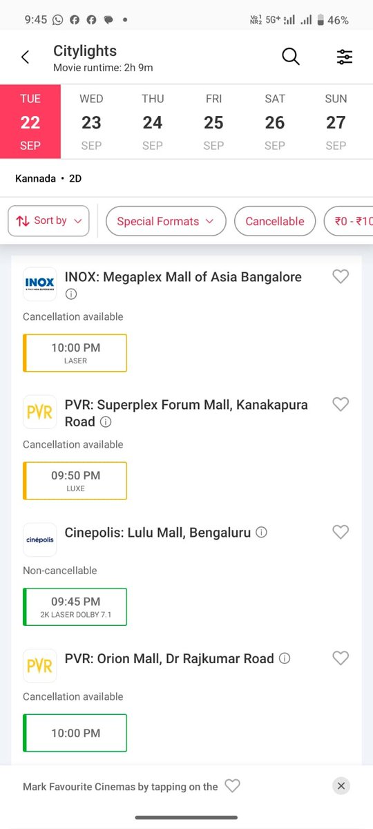 KrantiKing2's tweet photo. It's housefull even on weekdays.....

Weak days ಅಲ್ಲು housefull 🥳🙏🏻

#citylights https://t.co/cXZOZN2rTl