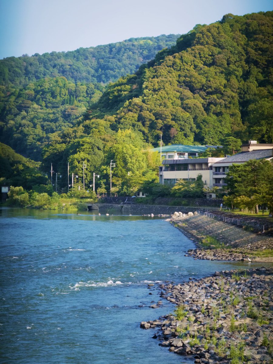 Stevexose's tweet photo. 宇治を散策してきました✨ 
穏やかな宇治川と緑の山々、古民家が並ぶ景色がとても癒されます。 中村藤吉さんで濃厚な抹茶ドリンクと抹茶デザートを食べました🍵 
抹茶スイーツの中で一番好きなものは何ですか？ https://t.co/XANCfRWiFC