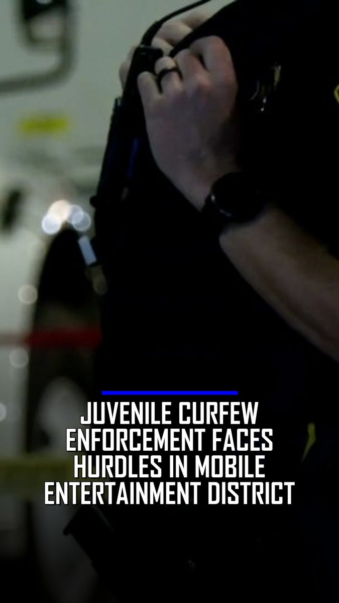 WKRG's tweet photo. Mobile police say large groups of young people Downtown are creating challenges for officers to enforce the city’s juvenile curfew. https://t.co/rhlQMvpM4u https://t.co/0QwkArp9Sm