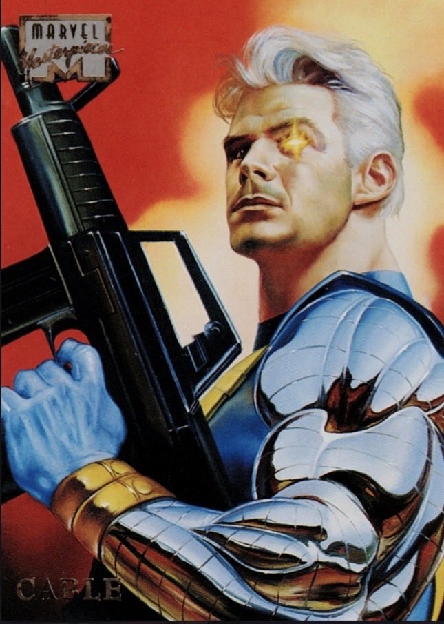 Daily_Cable's tweet photo. Happy #tradingcardtuesday
Cable - Marvel Masterpieces 1996
Art by Julie Bell
#Cable #marvel #marvelcomics #art #comics #90scomics #90smarvel #90sxmen #comicart #xmen #xforce #mutants #90s #dailyCable #Cableaday
#Marvelcard #tradingcard #marveltradingcard #comiccard https://t.co/mr6hVms60r