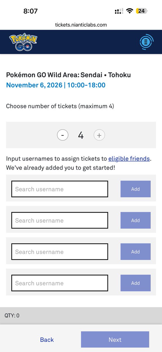hiran_sr's tweet photo. 🎟️ Pokémon GO Wild Area — 4 Ticket Slots Available!
Have you already booked your ✈️ flights but missed out on tickets? I’d like to help genuine Trainers who are still looking for a ticket.
DM me if you’re in this situation.
#PokemonGO #PokemonGOWildArea #PokemonGOCommunity https://t.co/SRt3KBslMg