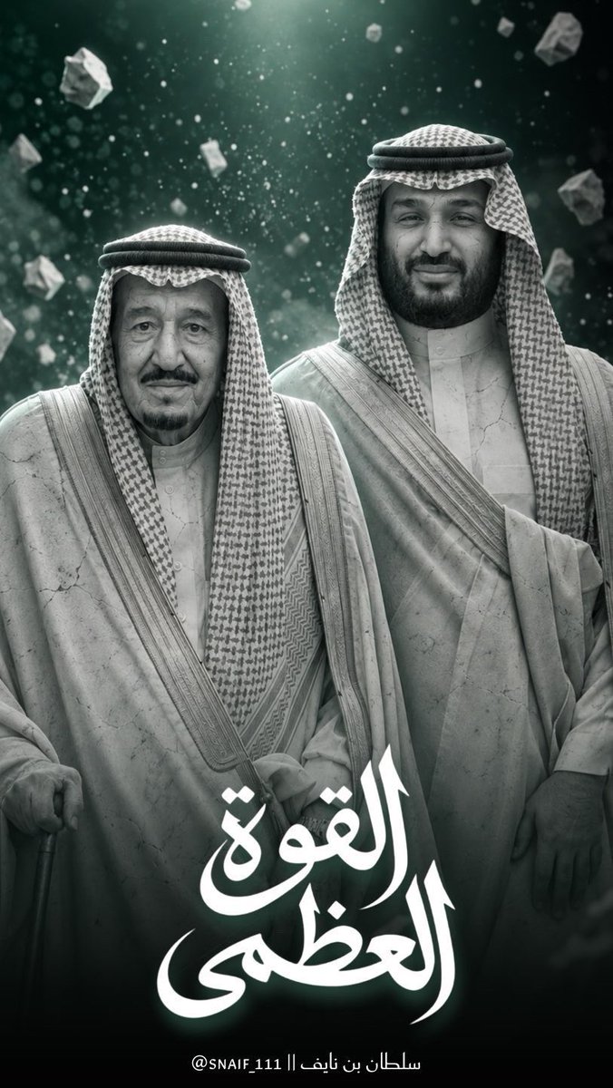 snaif111's tweet photo. ستةٌ وتسعون عامًا..
ووطنٌ يكتب المجد فصلًا بعد فصل

وطنٌ نفخر بتاريخه العظيم، 
وحاضرٌ نعيشه بفخر، 
ومستقبلٌ نراه أكثر مجدًا

اللهم احفظ المملكة، وأدم عليها عزّها وأمنها واستقرارها، واجعل رايتها خفّاقةً بالعز والمجد دائمًا 🇸🇦

#اليوم_الوطني_السعودي_٩٦
#عزنا_بطبعنا
#سلطان_بن_نايف https://t.co/Idv4Q4iBBZ
