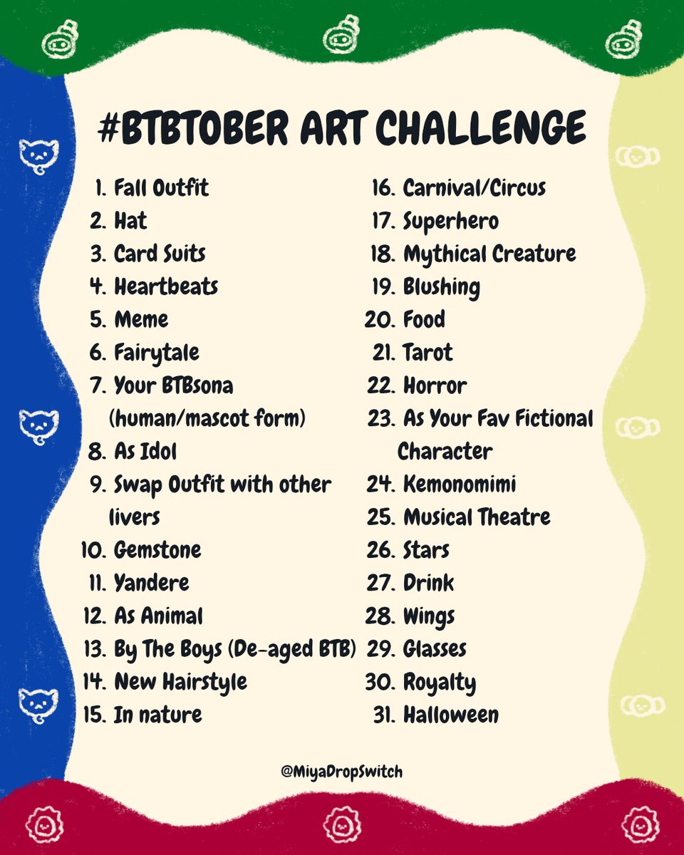 MiyaDropSwitch's tweet photo. Yaho! I made #BTBTOBER for #BYTHEBEAT ☺ Retweet are really appreciated 🤗 If you have any question just ask! Have fun Heartbeatz 🍀 https://t.co/msPLdiO9Hb