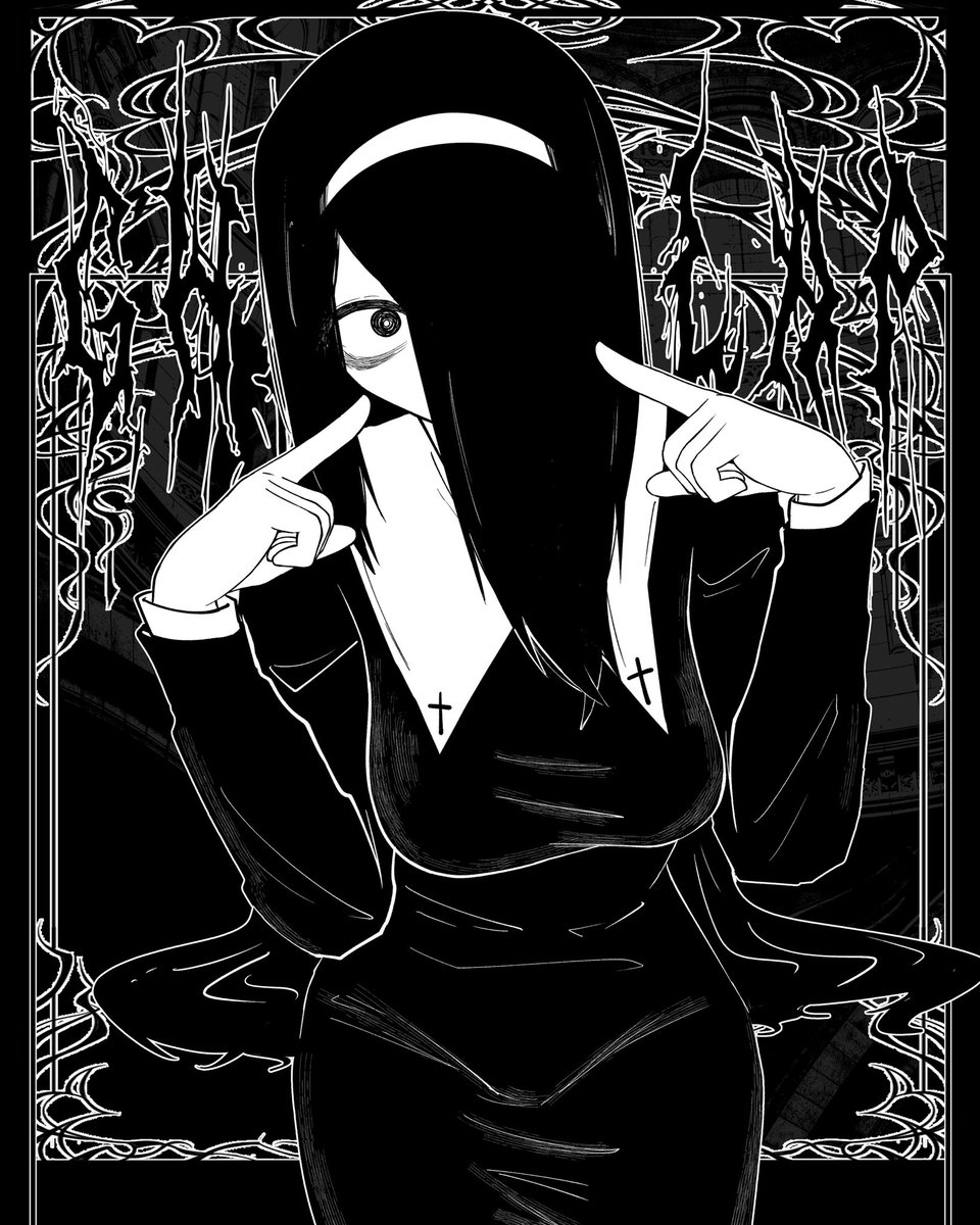 ghost_slap's tweet photo. nun sadako https://t.co/JfYuIbC0ob