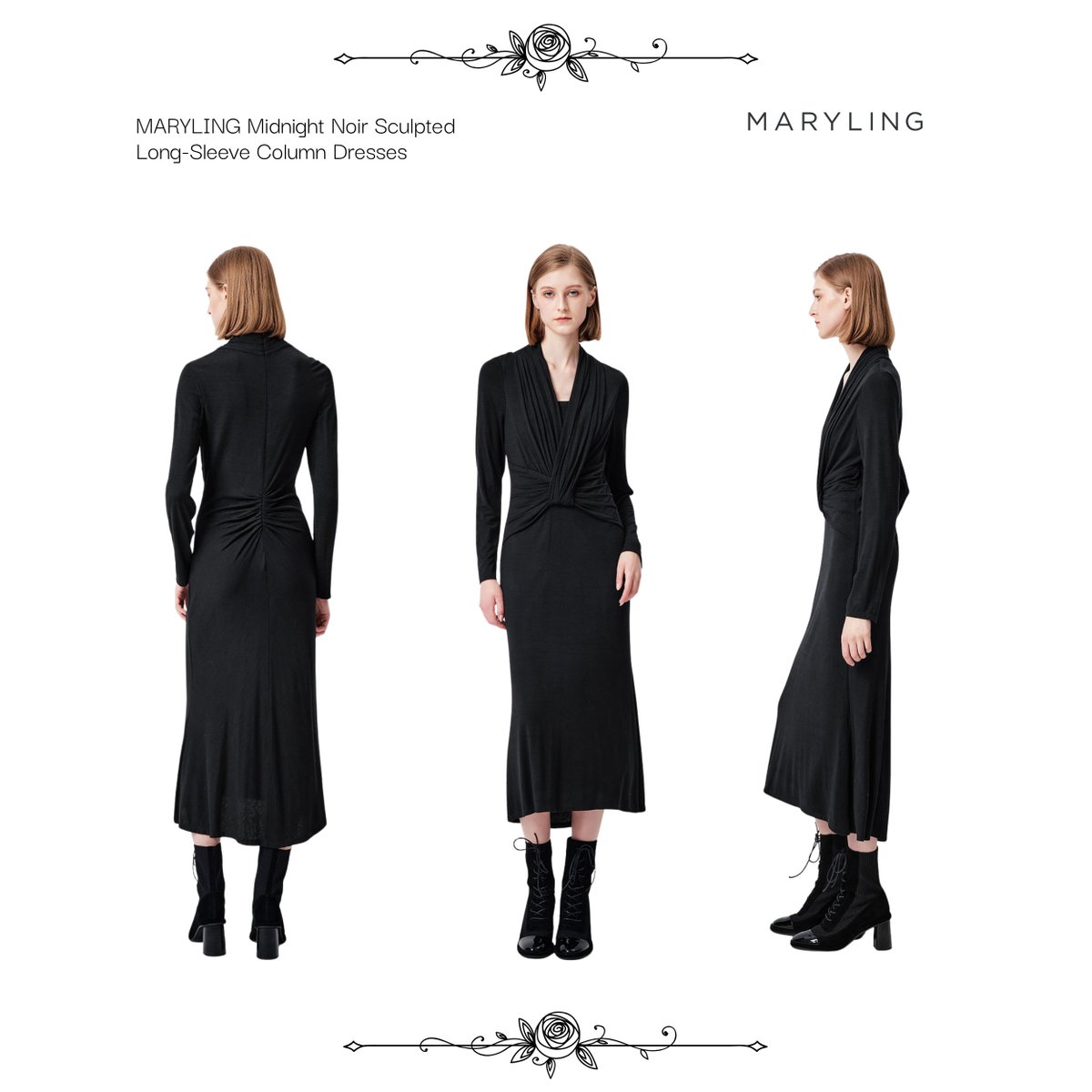 MARYLING_'s tweet photo. Black never needs an introduction.
Three silhouettes, one timeless expression of modern femininity.
#MARYLING #TimelessElegance #AllBlack https://t.co/CipnhCOU4g