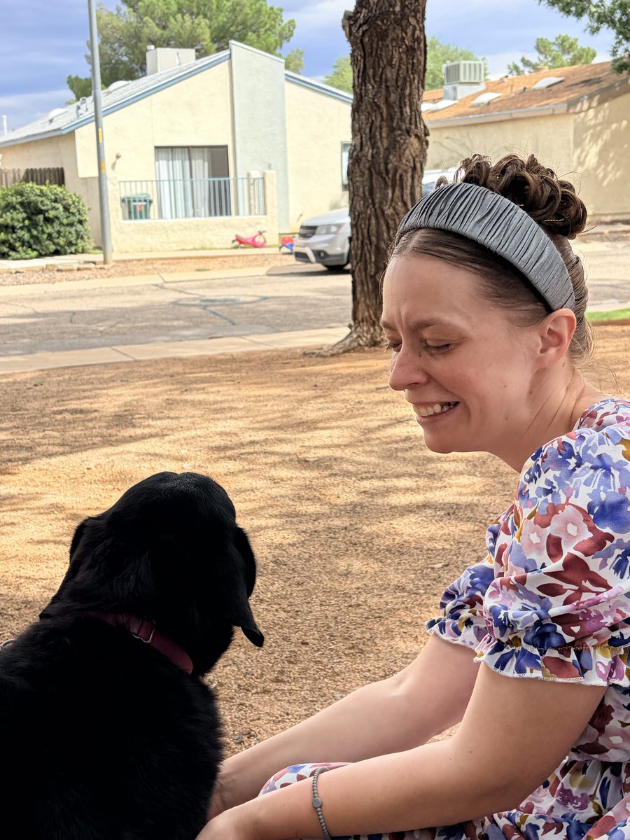 CherylCaswellAZ's tweet photo. Clanton Ranch Rep @HopeBuckles77  is connecting with her voters!
She met Don and Bella at the park after we knocked his door then a 2 for 1-she met her 2 voters Cody and John. John photo bombed for the @TPAction team!
Let’s Go Arizona! https://t.co/osVz2B7tzu