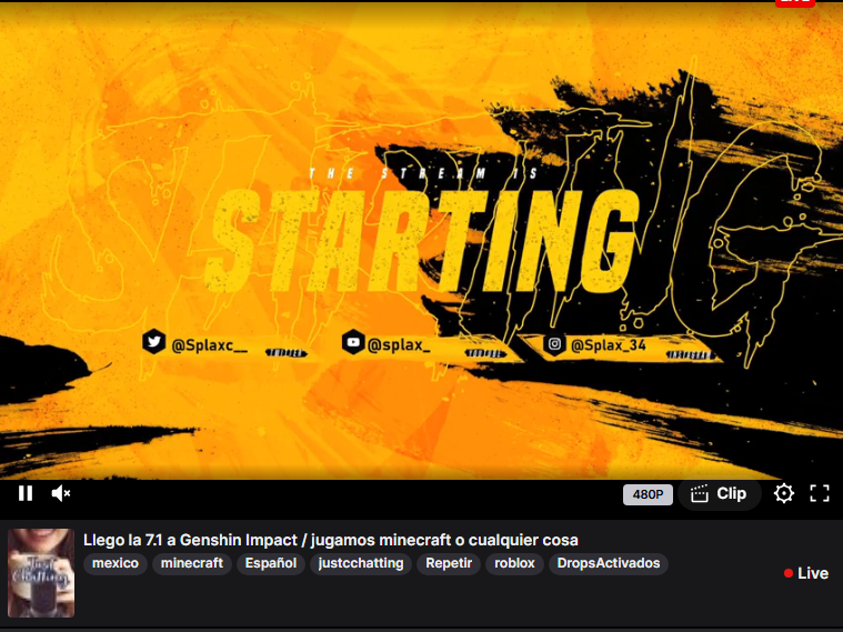 SplaXc__'s tweet photo. Ya en vivo en twitch y kick por si quieren venir | 7.1 de genshin impact y algunas cosas más
https://t.co/rIJce4mklv
https://t.co/PcbHLyi4UI https://t.co/R9WLctkHEo