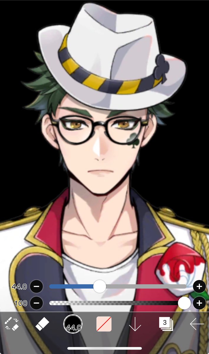 Gwyngggggyyyyy's tweet photo. Reworking Twst Sprite Faces to look like their cards Part 11: Trey https://t.co/8EjGWxg9L6