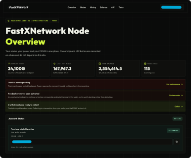 FastXNetwork's tweet photo. FastX Network Node Mining has started. Please check this step by step guide for how to use the Dashboard.   

#FXNW #FastXNetwork

https://t.co/iyQmtQuhd1 https://t.co/qsROCKE62Q