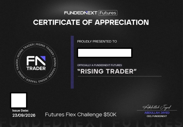 Kranky_Trades's tweet photo. 🔥 Officially funded with FundedNext!

My 2nd ever funded account. Took this one nice and slow while refining my strategy over the past weeks.

Unlike my first funded account, which was mainly traded on NQ, this one was almost entirely traded on Gold.

Focused so much on the process rather than the P&L that I didn't even realize I'd passed the evaluation. 😅

Happy with this one. Now let's see if I can turn it into some payouts.

On to the next one 🫡