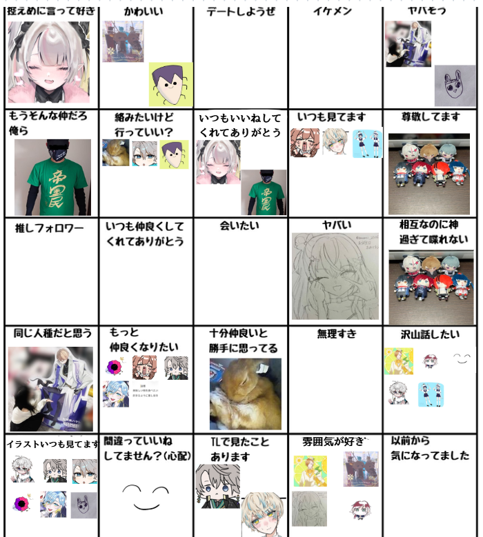 hituki4745's tweet photo. 33名分類しました、参加ありがとうございました！！
やってない人で分類してほしいなっていう人がいたらリプください🙏 https://t.co/CJBgwYaZR2