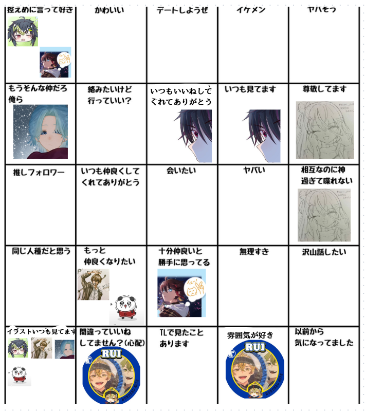 hituki4745's tweet photo. 33名分類しました、参加ありがとうございました！！
やってない人で分類してほしいなっていう人がいたらリプください🙏 https://t.co/CJBgwYaZR2