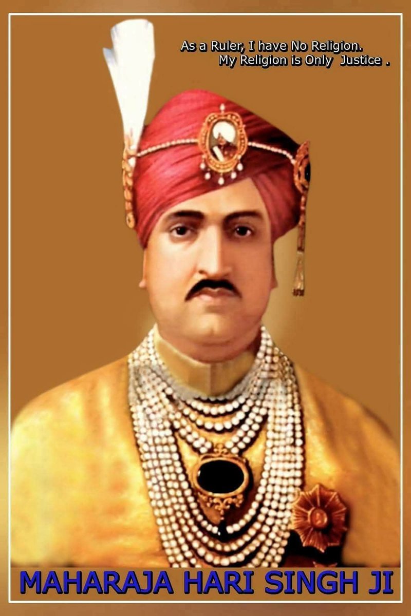 Ravikumar181's tweet photo. ✨ Remembering Maharaja Hari Singh Ji ✨
On his birth anniversary, we pay tribute to the last Dogra ruler of Jammu &amp; Kashmir, a visionary who believed in justice, equality, and oneness https://t.co/6UicKhnpsF