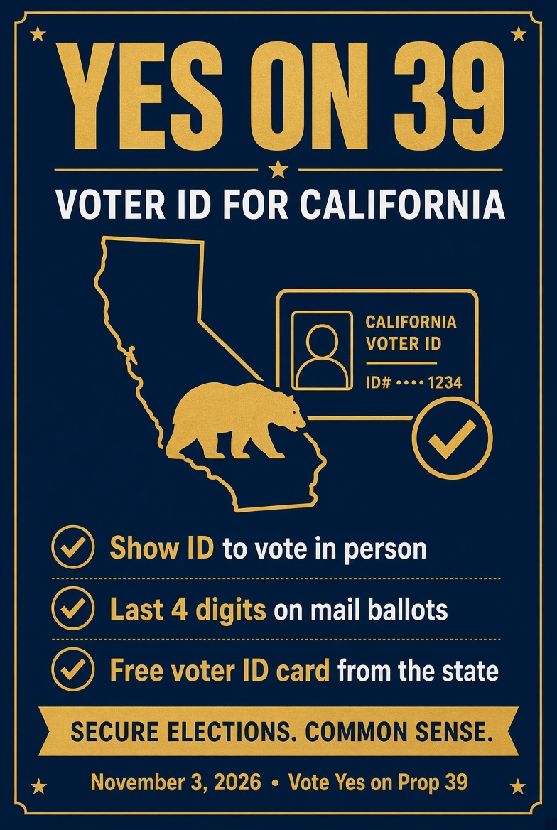 KalaniTheGreat's tweet photo. You need ID to fly, drive, and cash a check. California should require it to vote.

Vote YES on Prop 39 on November 3rd https://t.co/eAf5684Rtq