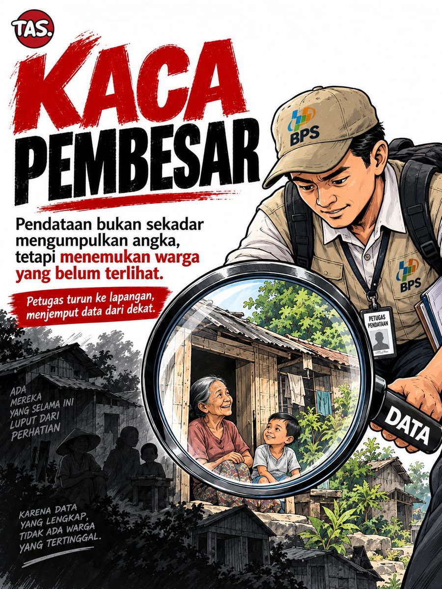 Annikasarrs's tweet photo. Kaca pembesar petugas BPS ini bukan cari kesalahan, tapi cari warga yang selama ini tak terlihat di balik data yang tak diperbarui.

Pagii #GOJEKDIGOPAYMULAIDARI1000 Sarapan  Kabupaten Solok GoRide
bareng naavagreen https://t.co/V8Jc2mDVfq