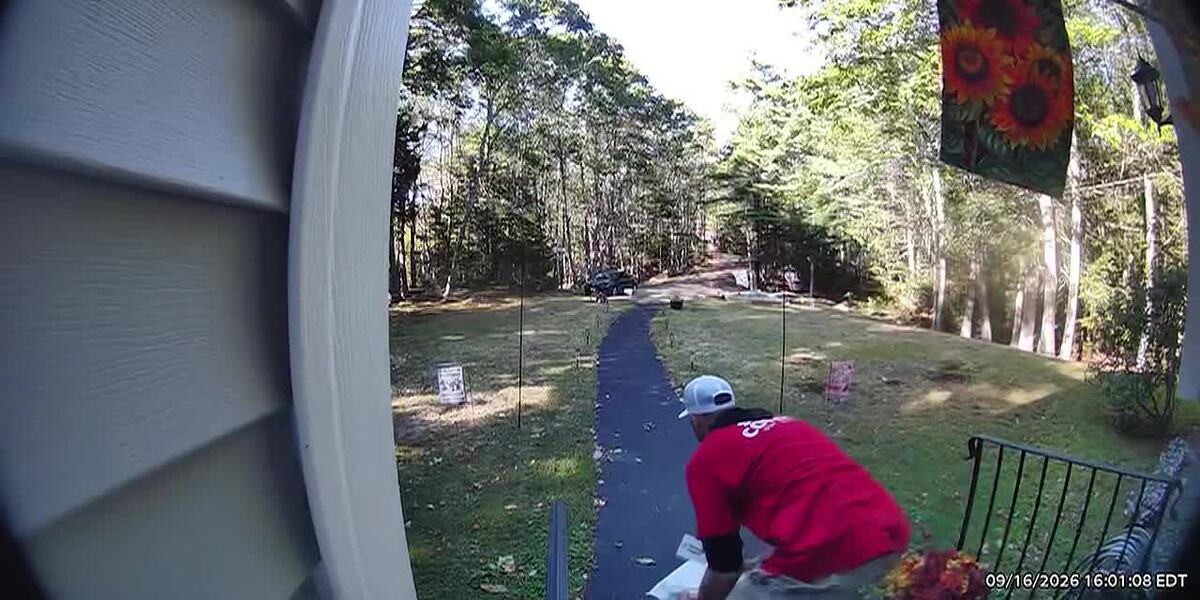 Live5News's tweet photo. Woman says a political canvasser stole an Amazon package from her porch https://t.co/5wFKRiicsD