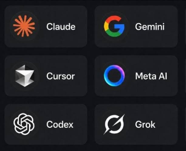 fgCappuccino's tweet photo. If you had to choose one AI tool,  

which one would you pick?

#ChatGPT #ClaudeCode #Codex #Gemini #Grok #Cursor https://t.co/VMb1uNPL7o