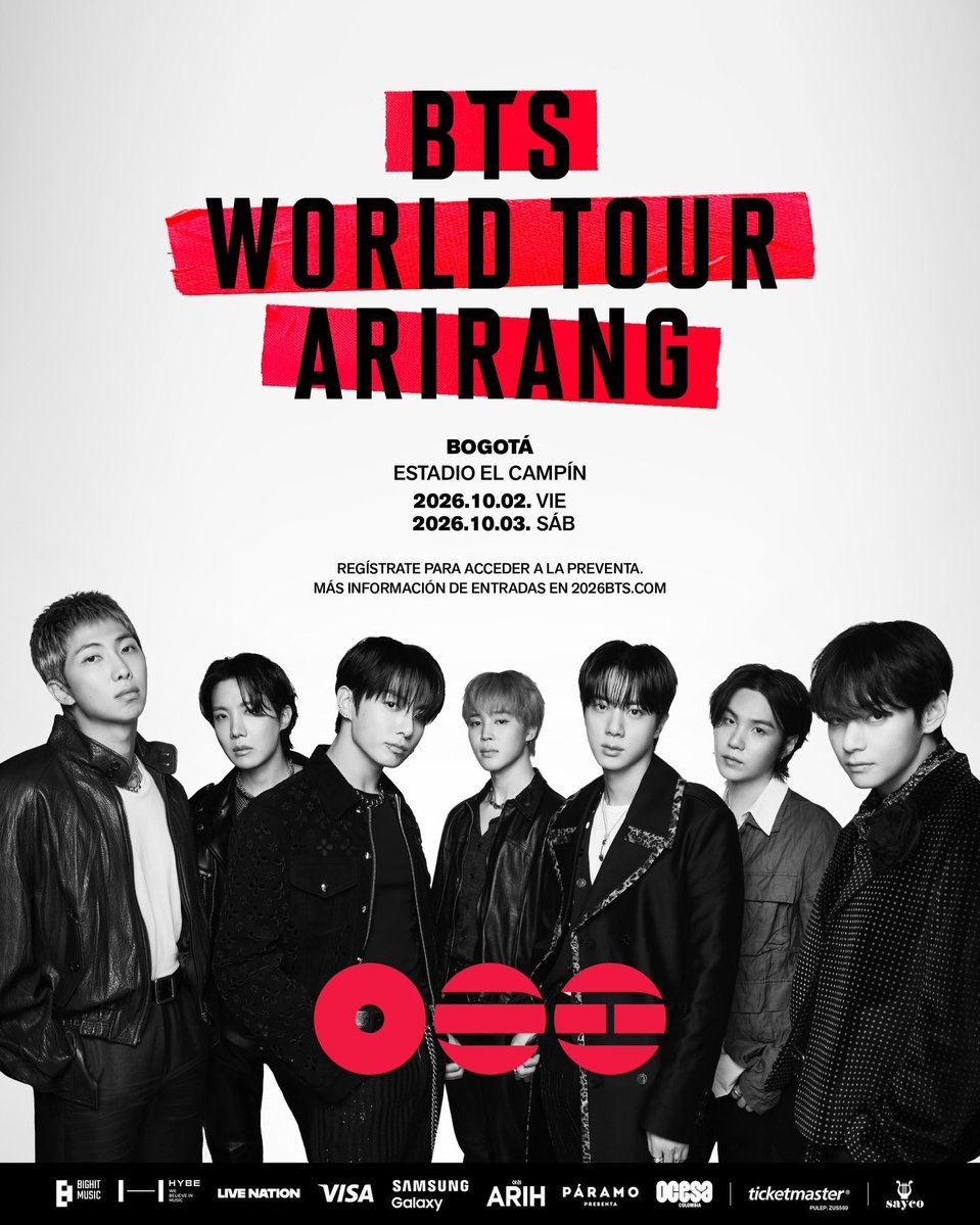 Kticketicon's tweet photo. 💜 BTS BOGOTA 

🎟️ 3 tickets
📅  Friday, October 2
Bogotá, Colombia
💺 Seating: All 3 seats are together
📲 Transfer: Direct transfer through Ticketmaster
✅ Delivery: Tickets will be transferred digitally to the buyer

For ticket availability, pricing, and transfer details,DM 💜 https://t.co/EfMESTUtlD