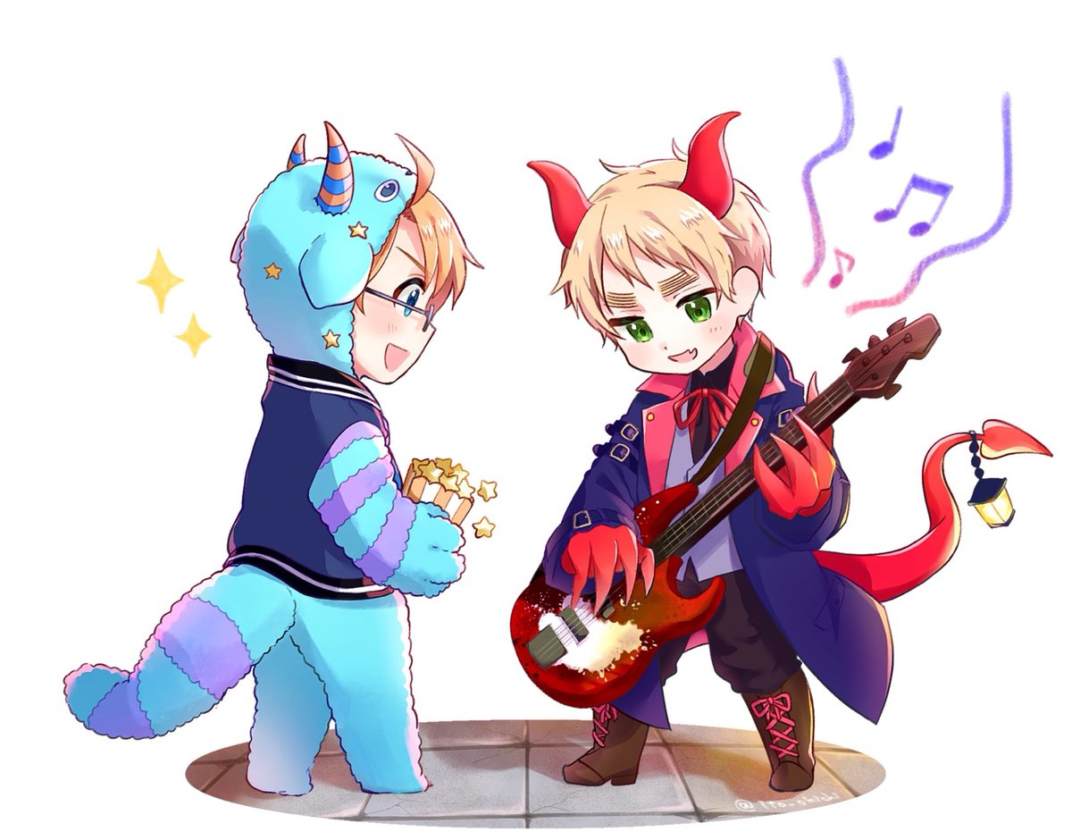 ito_okichi's tweet photo. えいべい🎩🍔
🎸古城で演奏会🎶 https://t.co/ao6DnoUzZr