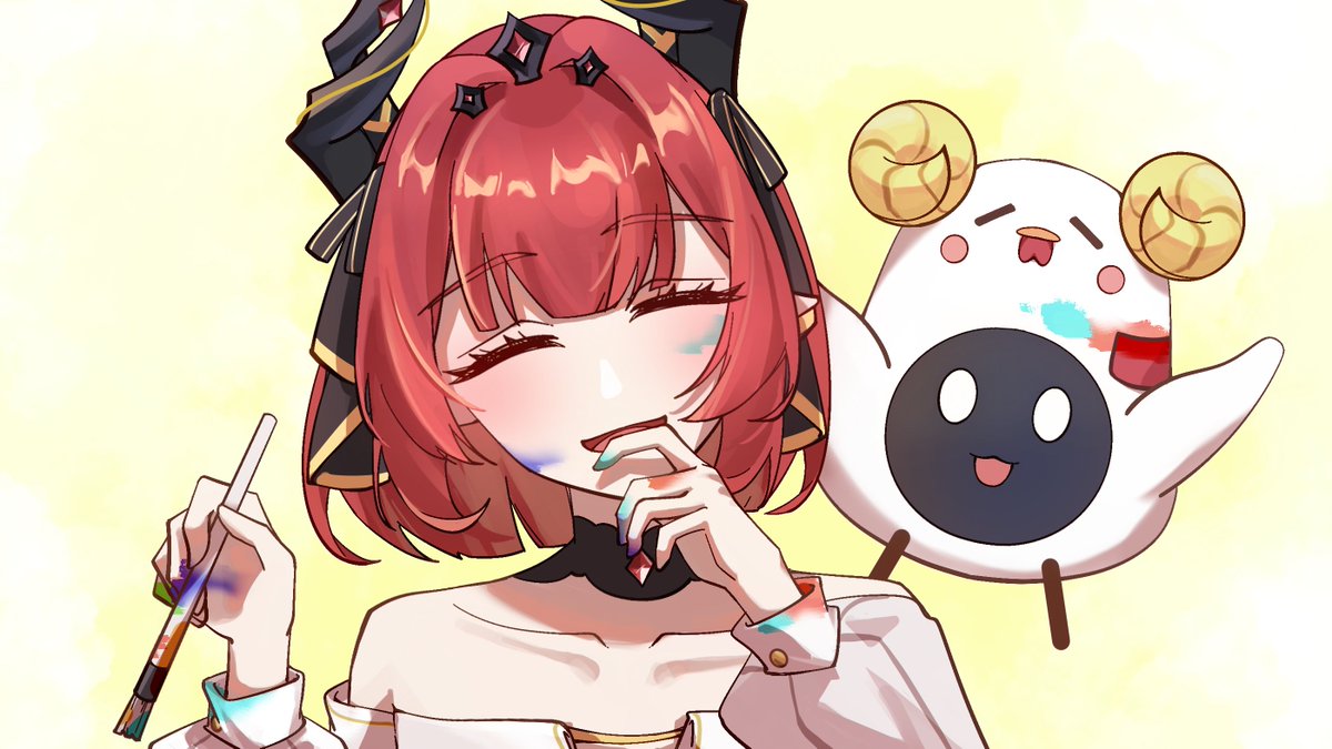 0hakuei0's tweet photo. 感謝 愛玉老師 @cindy84395526 接受委託~
老師說 捧著的花是向日葵、鳶尾花跟勿忘我，選擇的原因是花語分別代表希望、思念與祝福、跟永恆的回憶！
所以涅菈要記得我們喔!!

#過來看菈 https://t.co/WNj200t1zV