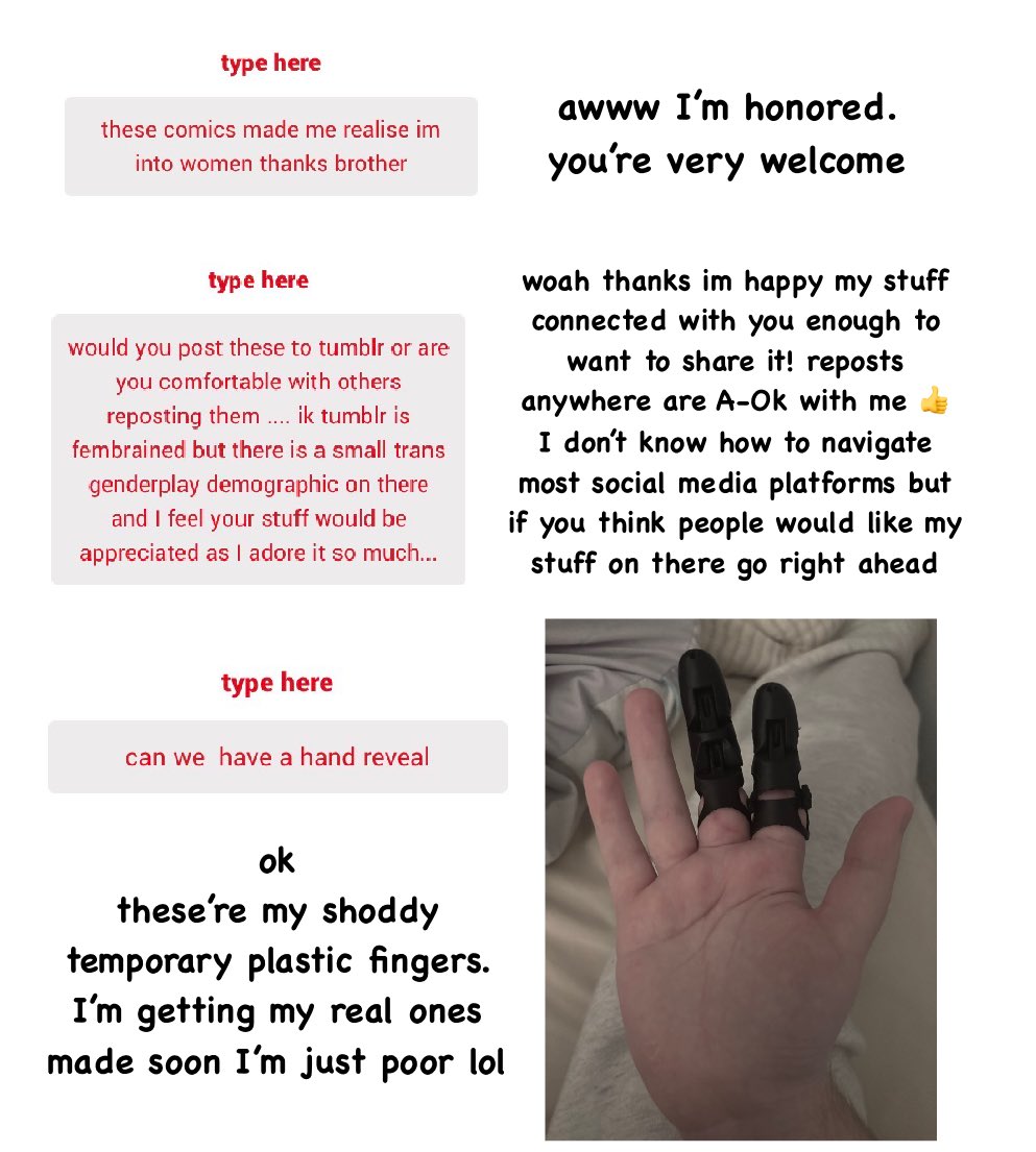 endangeredhet's tweet photo. THE WONDERS OF HRT!
things from throughout the week and also more strawpage answers https://t.co/VKAewB3W2Y