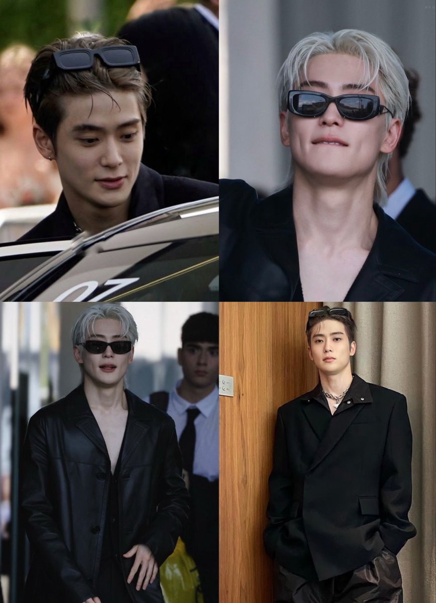 whiterosesjjh's tweet photo. JAEHYUN DEFINES PRADA
#PradaSS27 #PradaSS27xJaehyun @Prada 

yuno👶🏻                                  jaehyun😎 https://t.co/T3SND27bE4