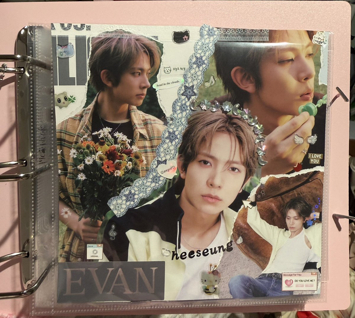 keisfever's tweet photo. My new Evan/Heeseung binder cover 🪽 https://t.co/3SjCNN8aNT