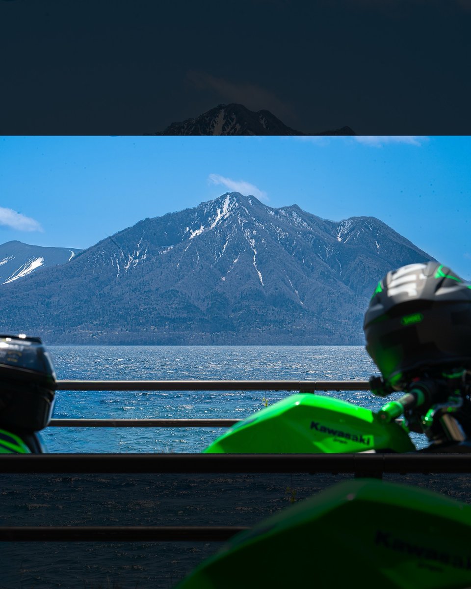 JuliusYanccz4z's tweet photo. I rode the Shikotsu Lake–Kimobetsu–Nakayama Pass–Sapporo Lake–Asari Dam–Zenibako route. I’m the type to wave first, so thanks to everyone who waved back! A classic photo spot I want to capture every season. https://t.co/mbNo9kVjPr