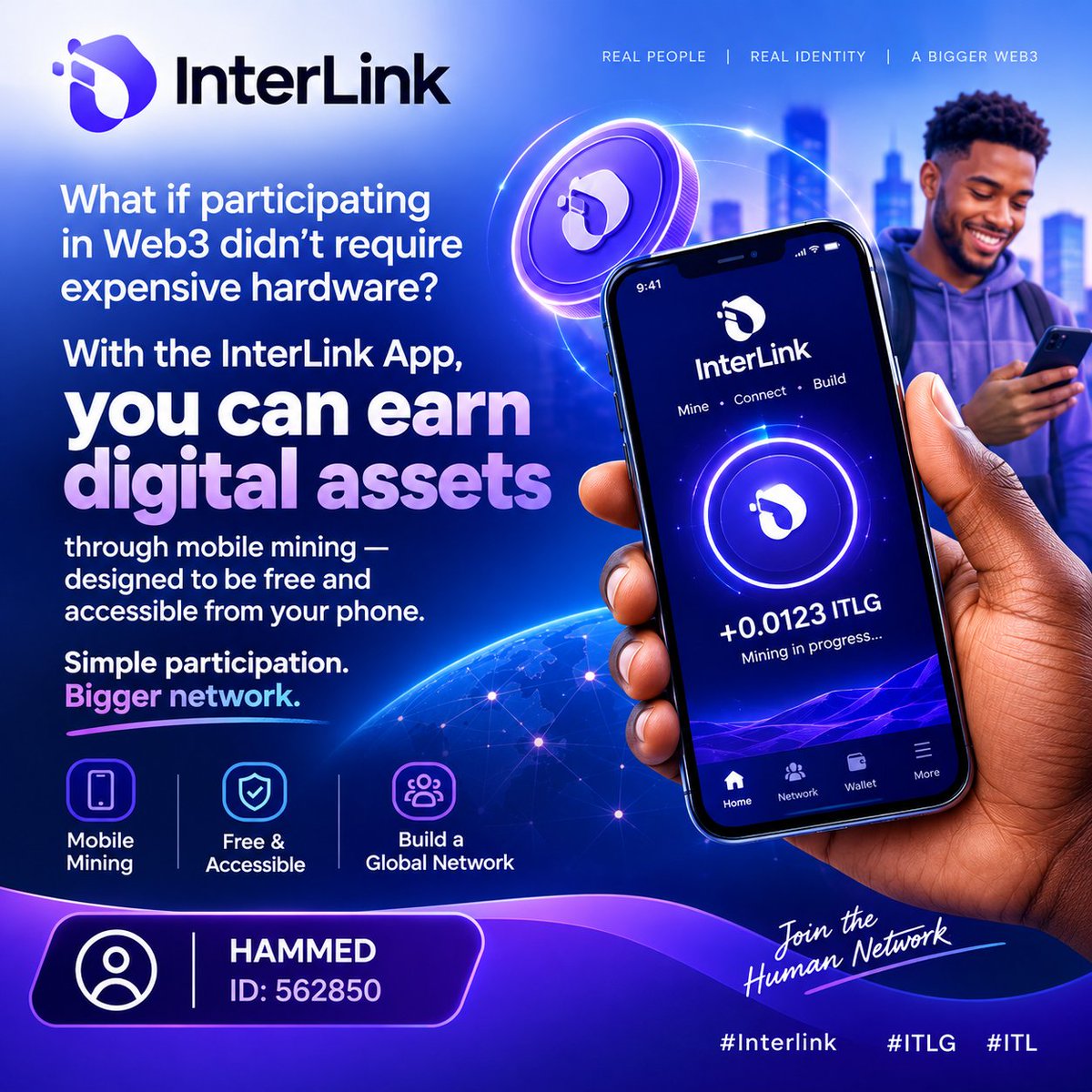 OLLATZURRY's tweet photo. InterLink is building infrastructure around a different foundation: verified humans.
Human Nodes are at the center of a network designed for identity, governance, applications and economic coordination.
#Interlink #ITLG #ITL https://t.co/xR5KKGAV8i