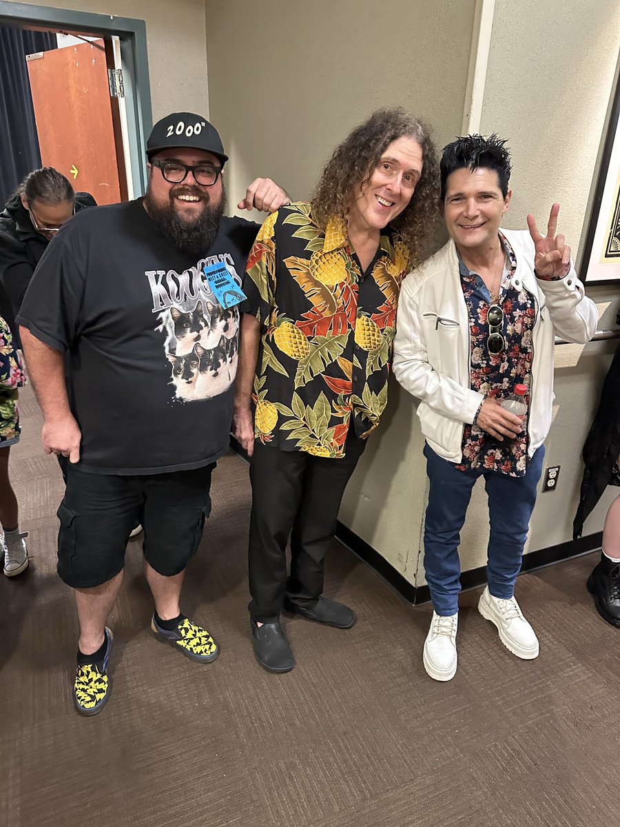 Corey_Feldman's tweet photo. HAPPY 22 DAY #EVERYBODY FROM MYSELF W A LITTLE HELP FROM SOME OF MY FRIENDS! 1ST AND LAST MY LIFE LONG FRIEND & FELLOW #GOONIE ITS #KEHUYQUAN AS I JOIN HIM 2 SUPPORT HIS BIOGRAPHY #NEVERSAYDIE & MY OTHER PAL AL…WEIRD THAT IS, @ HIS RECENT LA SHOW & #STANDBYMELIVE SHOW PRODUCER ETHAN, WHO HELPS AL OUT AS WELL! SO #HAPPY22DAY FROM AL OF US 2 AL OF U!