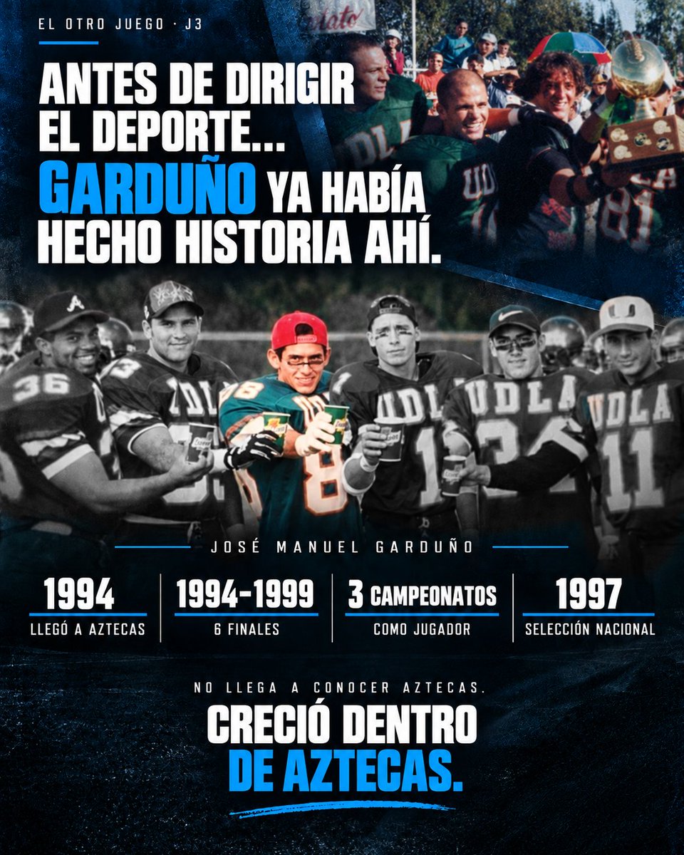 SoyMandoTec's tweet photo. Con todo lo que está pasando en Aztecas, creo que poner al Zop como Director de Deportes fue la mejor decisión que podía tomar la UDLAP.

Jugó ahí, ganó ahí, fue campeón, estuvo en el staff de coaches, formó jugadores y conoce el programa.

Eso no garantiza nada… pero si hay alguien que entiende lo que significa Aztecas, es él.

Ahora toca ver qué hace con esa nueva responsabilidad. 👇🏈