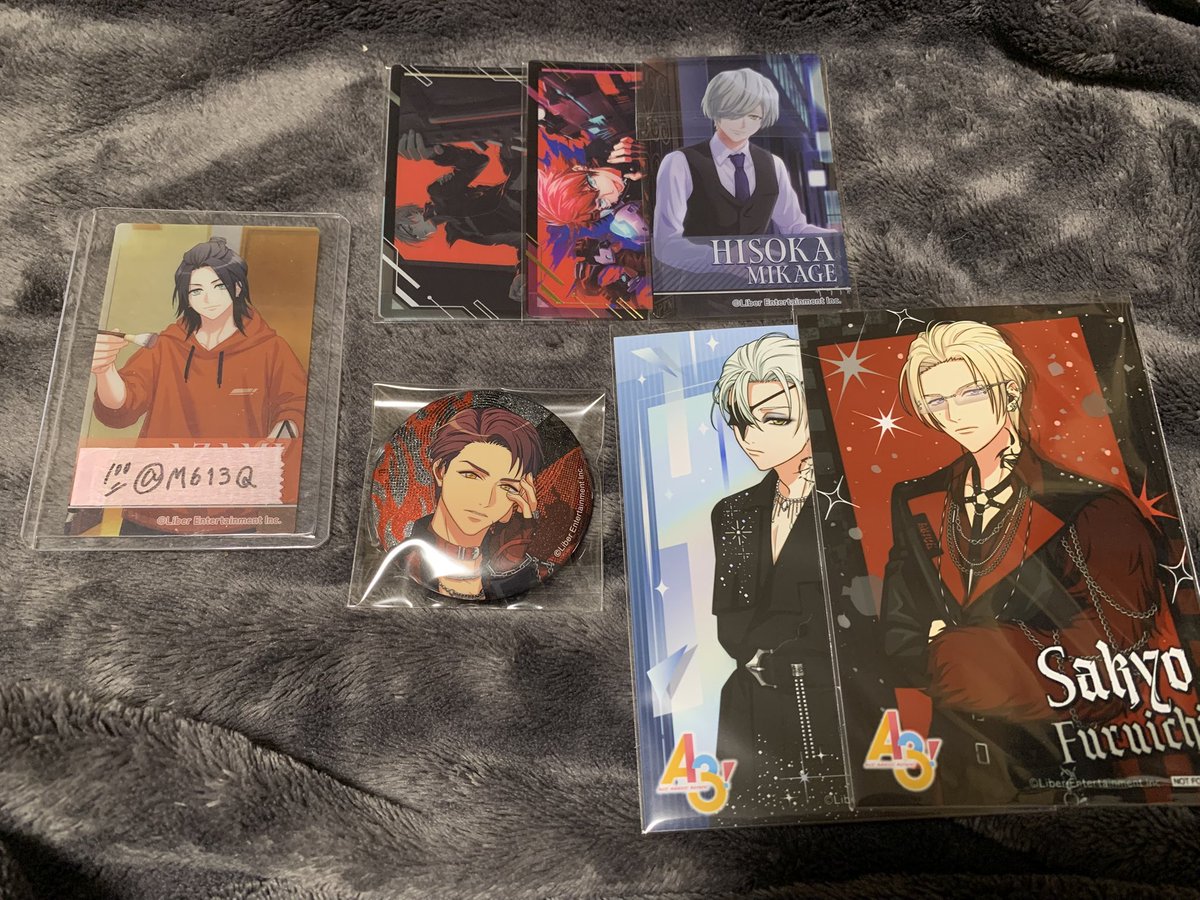 O19777_'s tweet photo. 【交換】エースリー クリアカード 缶バッジ アニメイトフェア 特典

求￤缶バッジ : 莇・特典 : 莇 クリアカード :東 誉(友人分)＞莇
譲￤太一 臣 左京 密

郵送のみ￤固ツイ確認後お声掛けください🙇🏻‍♀️ https://t.co/BKV0X1mR5x