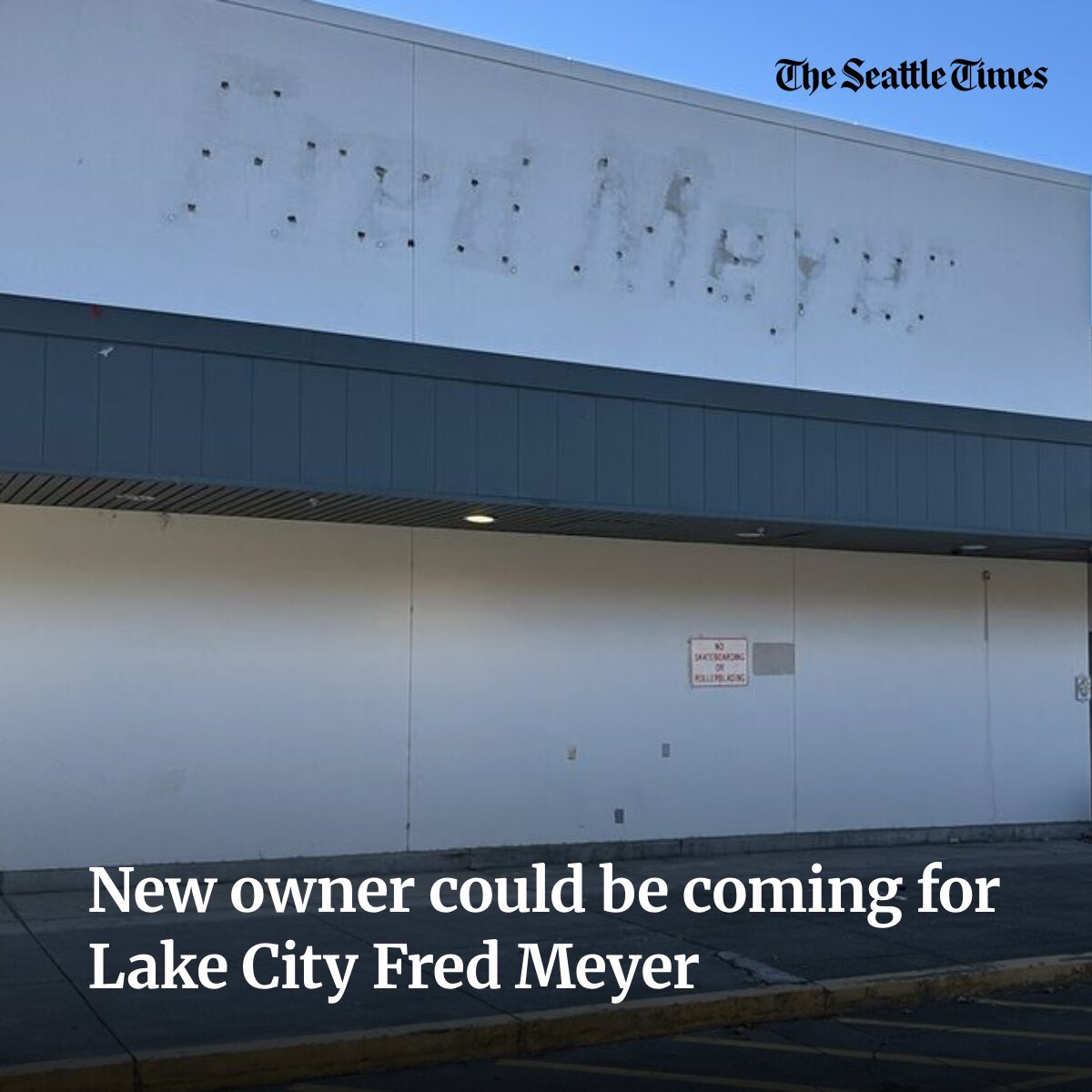 seattletimes's tweet photo. The Fred Meyer store closed last year, setting off a flurry of concern about food access in North Seattle. Its new owner is still under wraps. https://t.co/lPKrKe77MM https://t.co/An4fyi7F98