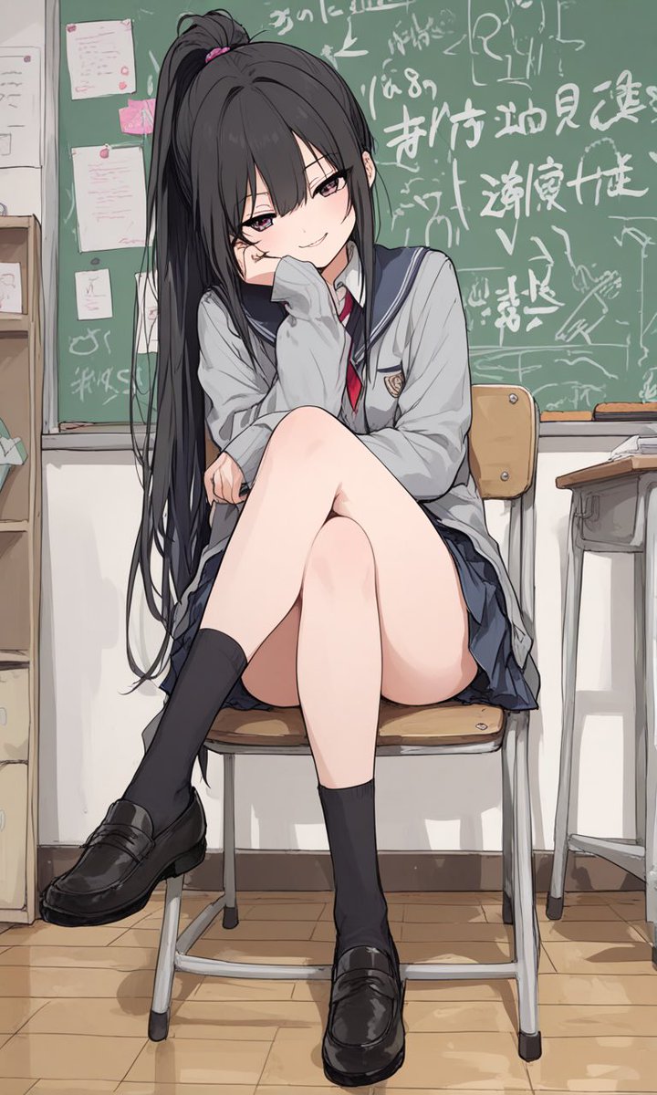 kawaiiaiflower's tweet photo. ポニテ https://t.co/836yHjR4AG