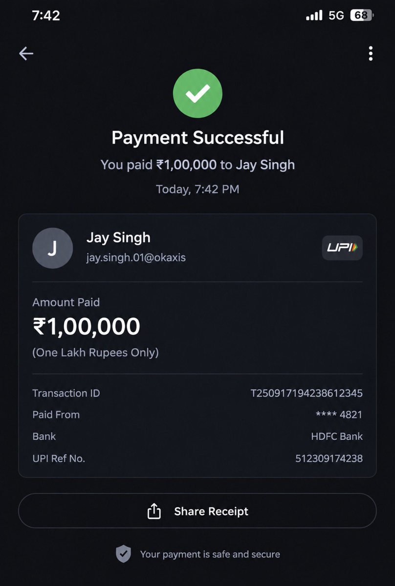 myswxy's tweet photo. @Jayrathore9068 Mere paise vapis kar btc https://t.co/4TLYM6ckaE