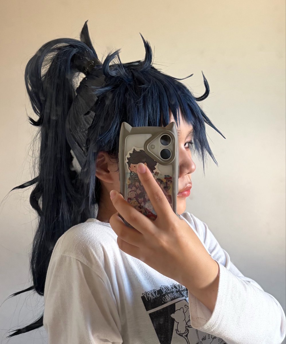 GO2AT_cos's tweet photo. 完成前だけど被ってみた！！
めっちゃ私服ごめん🙏🙏
いちおメイクもしたぞ💪💪💪レイヤーやってるぞ！！ものづくりだけの人じゃないぞ👊👊👊 https://t.co/mlzu8Hw0Iy
