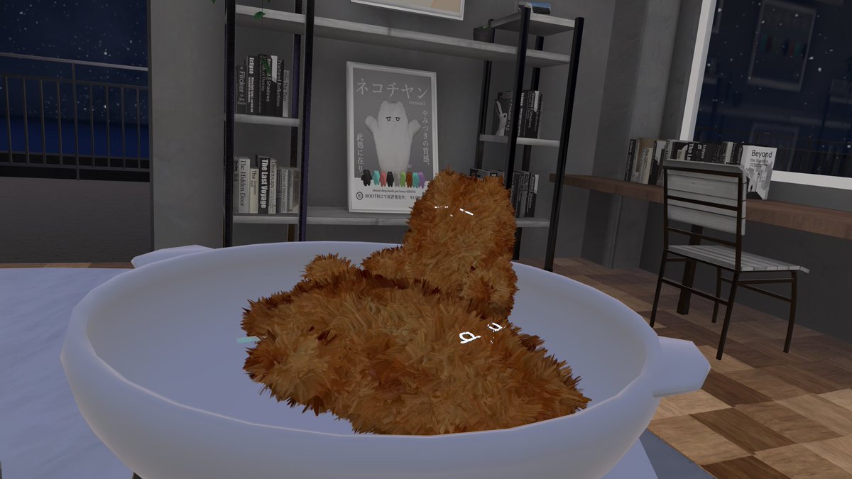 simesaba_VRC's tweet photo. フレンドとネコチャーンのワールド行きました！
一緒に書き置きして帰った
#VRchat https://t.co/OIViSwNl3J